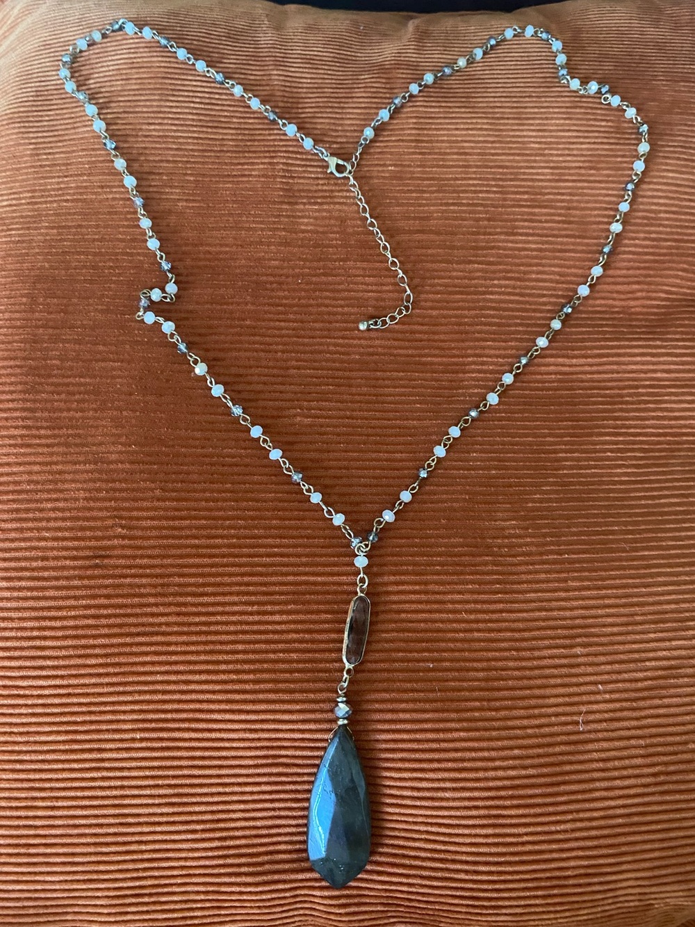 Y-shaped Gemstone/Beaded Necklace